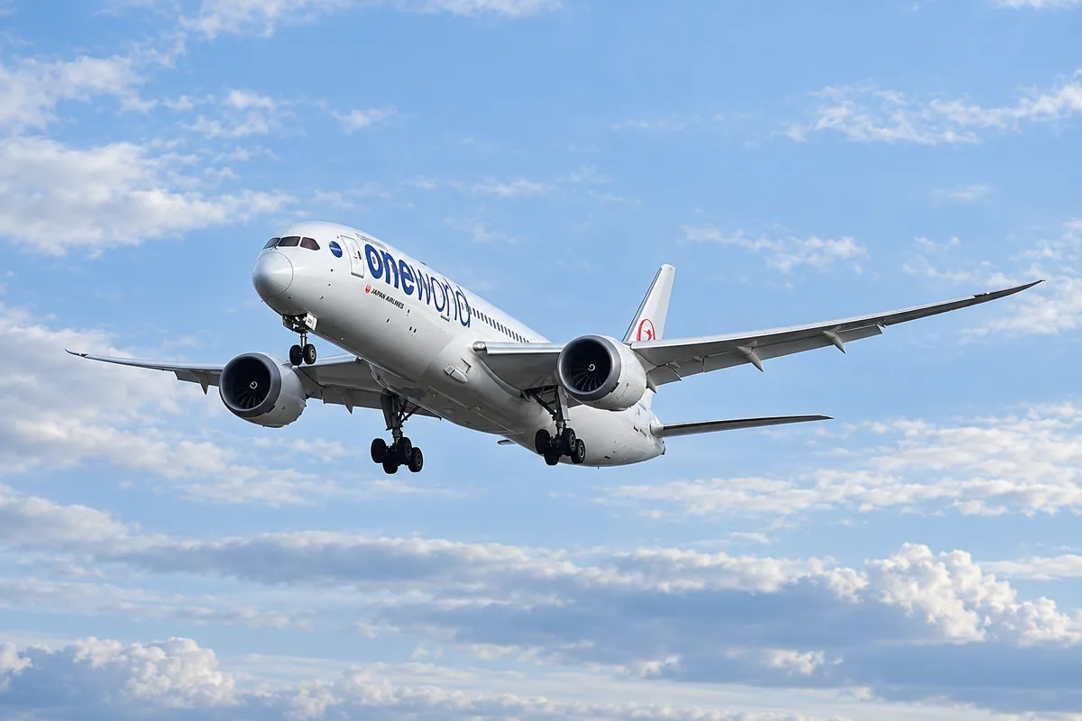 JAL（日本航空）のBoeing 787-9を題材にしたAIイメージ。実際の搭乗写真ではありません。