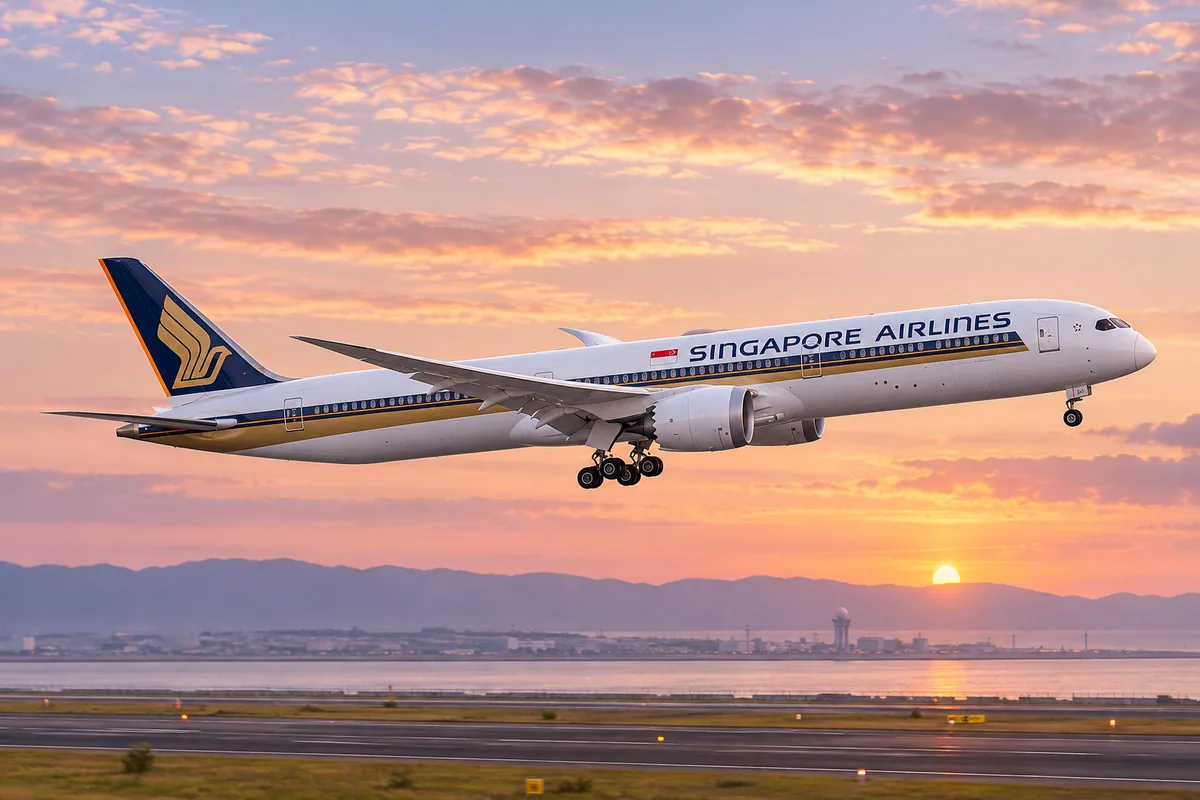 シンガポール航空のBoeing 787-10を題材にしたAIイメージ。実際の搭乗写真ではありません。
