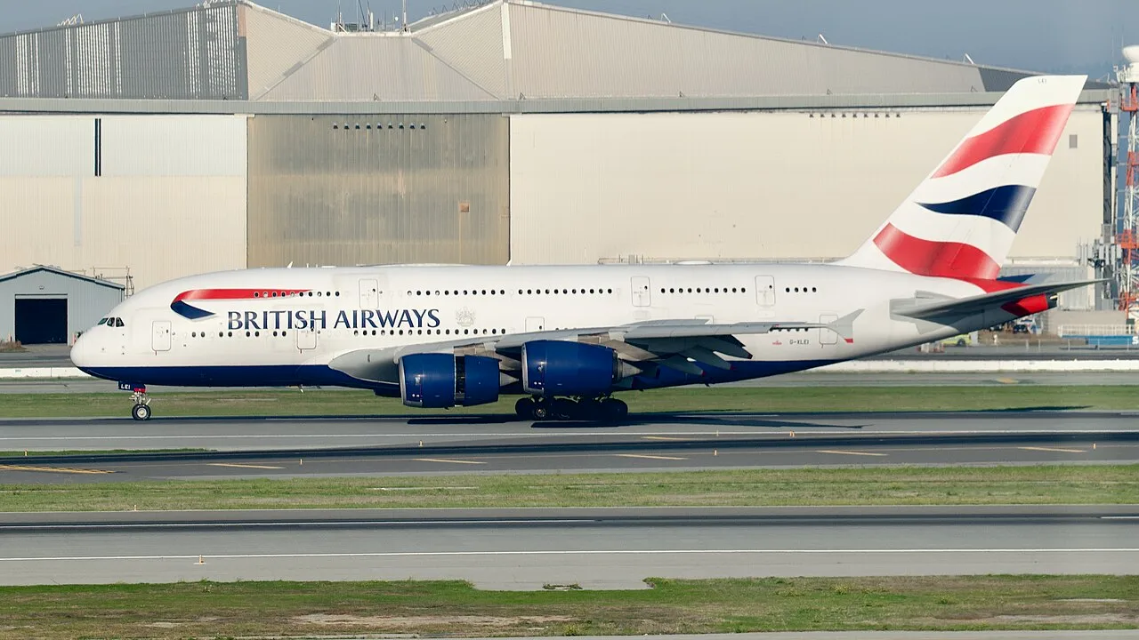 British Airways A380 aircraft