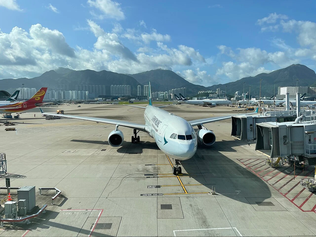 Cathay Pacific Airbus A330-300 at Hong Kong International Airport