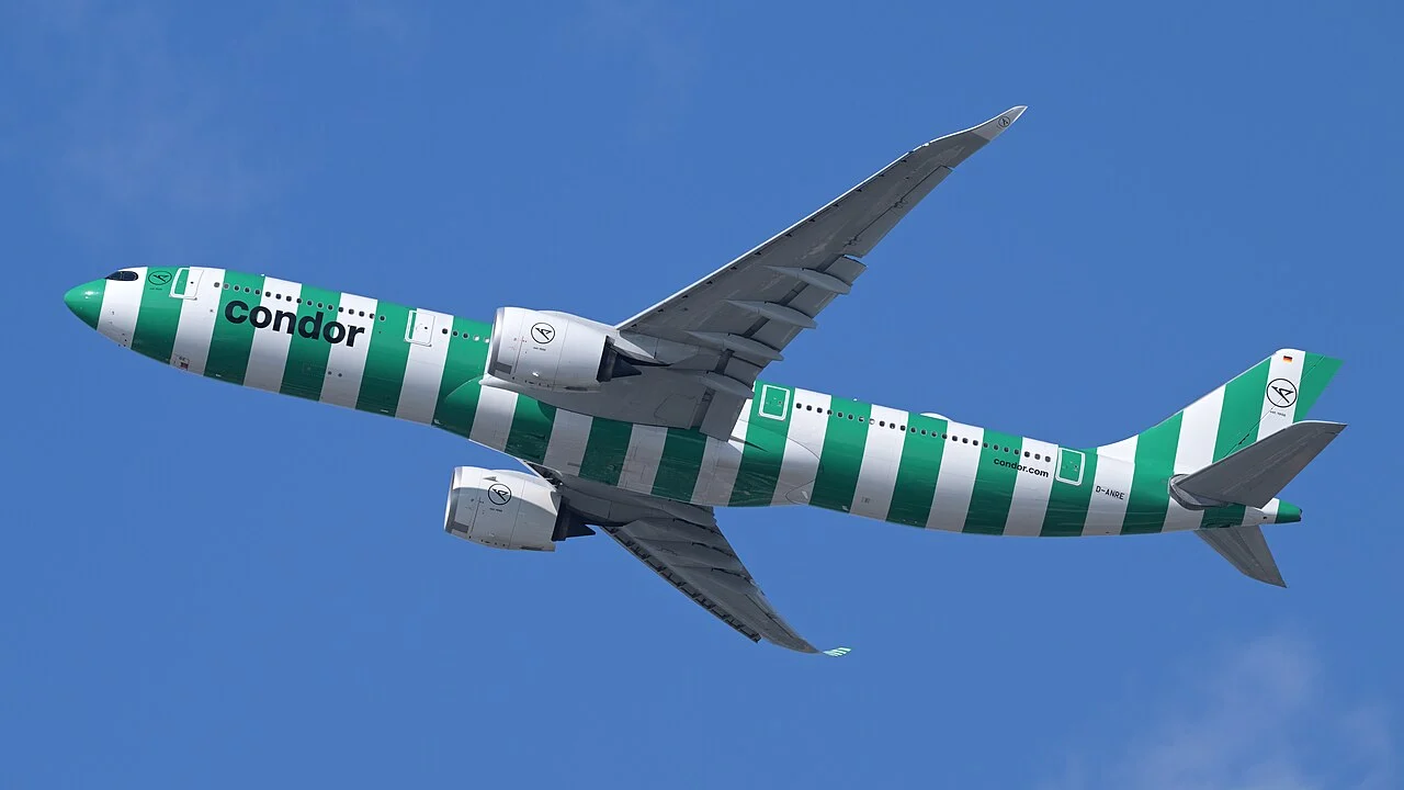 Condor Airbus A330-900 D-ANRE departing Boston June 2025 2