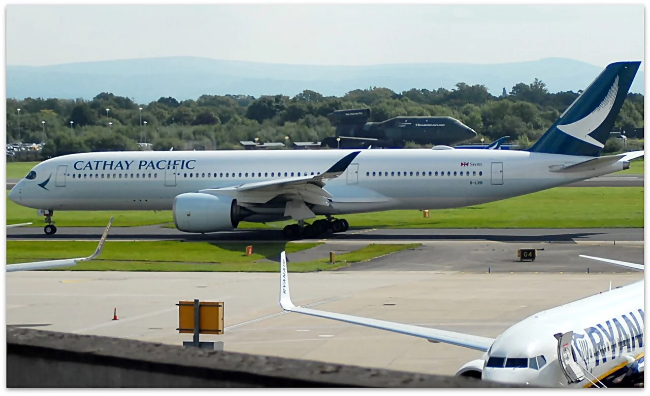 Cathay Pacific Airbus A350-900 taxiing