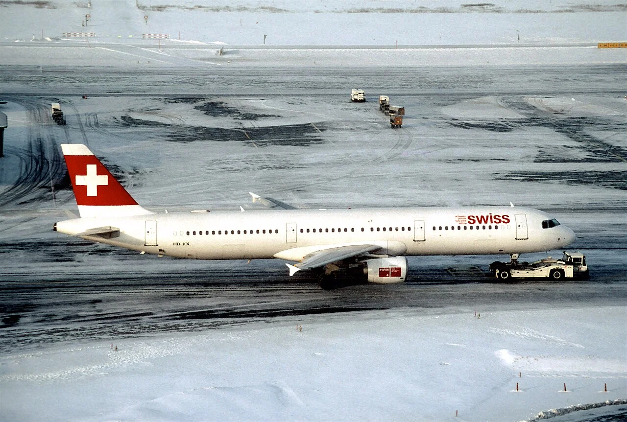 チューリッヒ空港のSWISS A321
