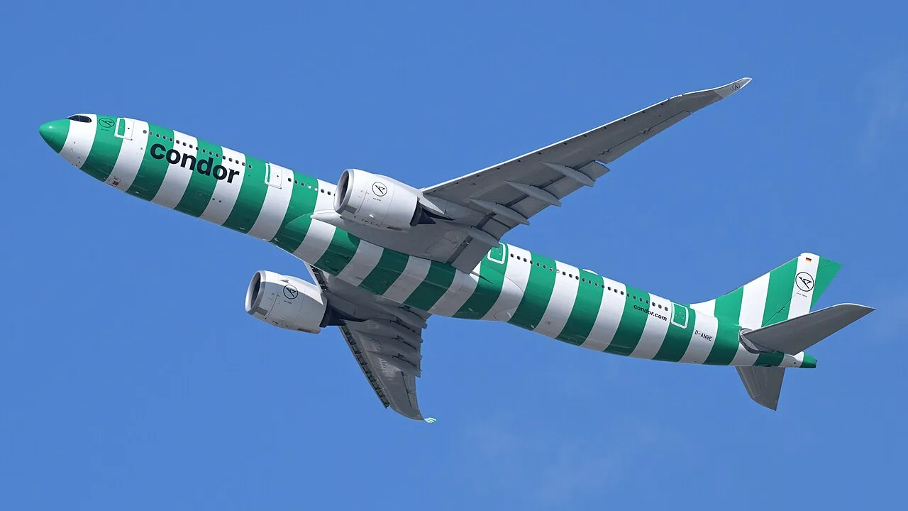 Condor Airbus A330-900 departing Boston