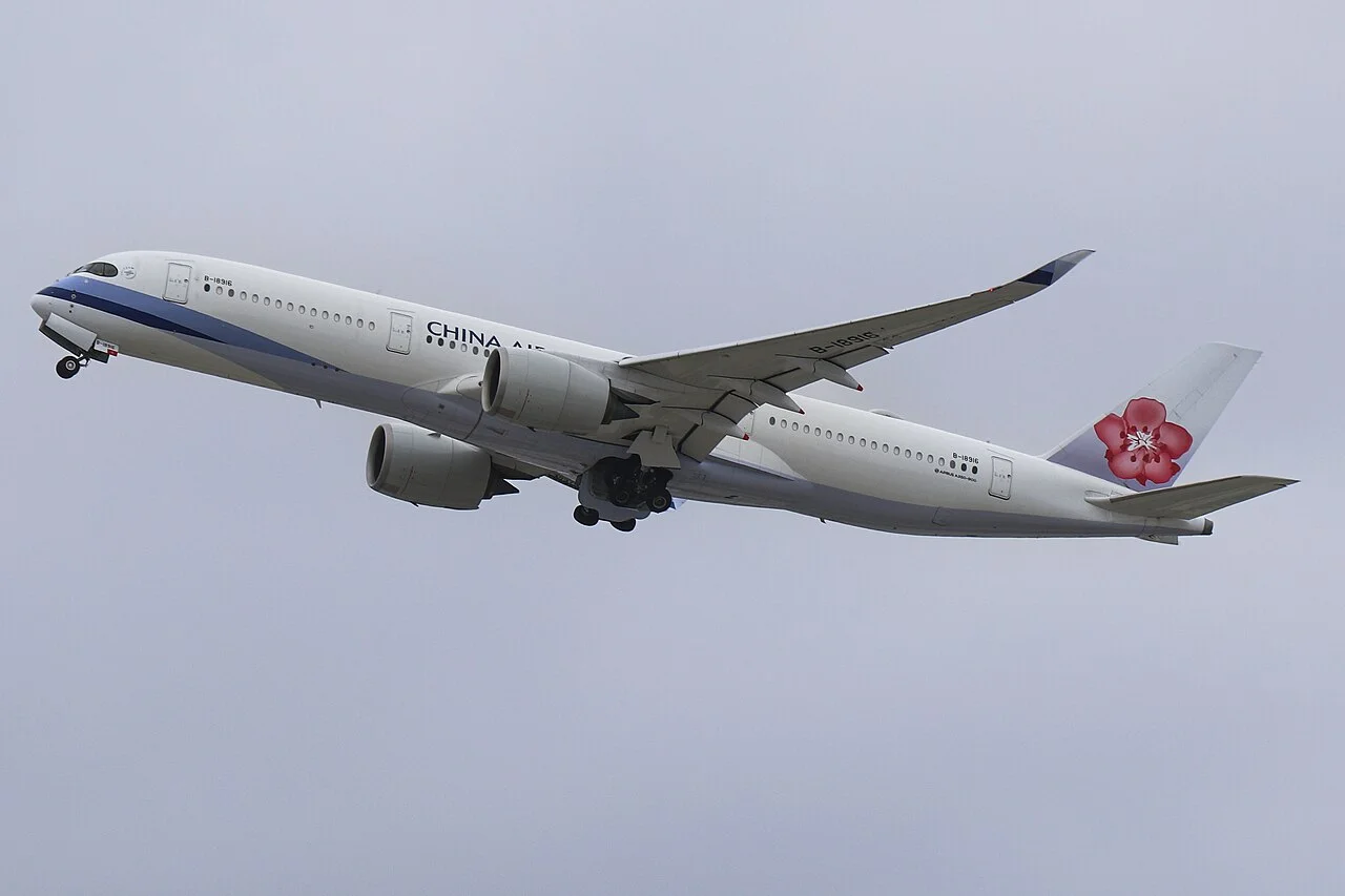 China Airlines Airbus A350-900; illustrative aircraft photograph