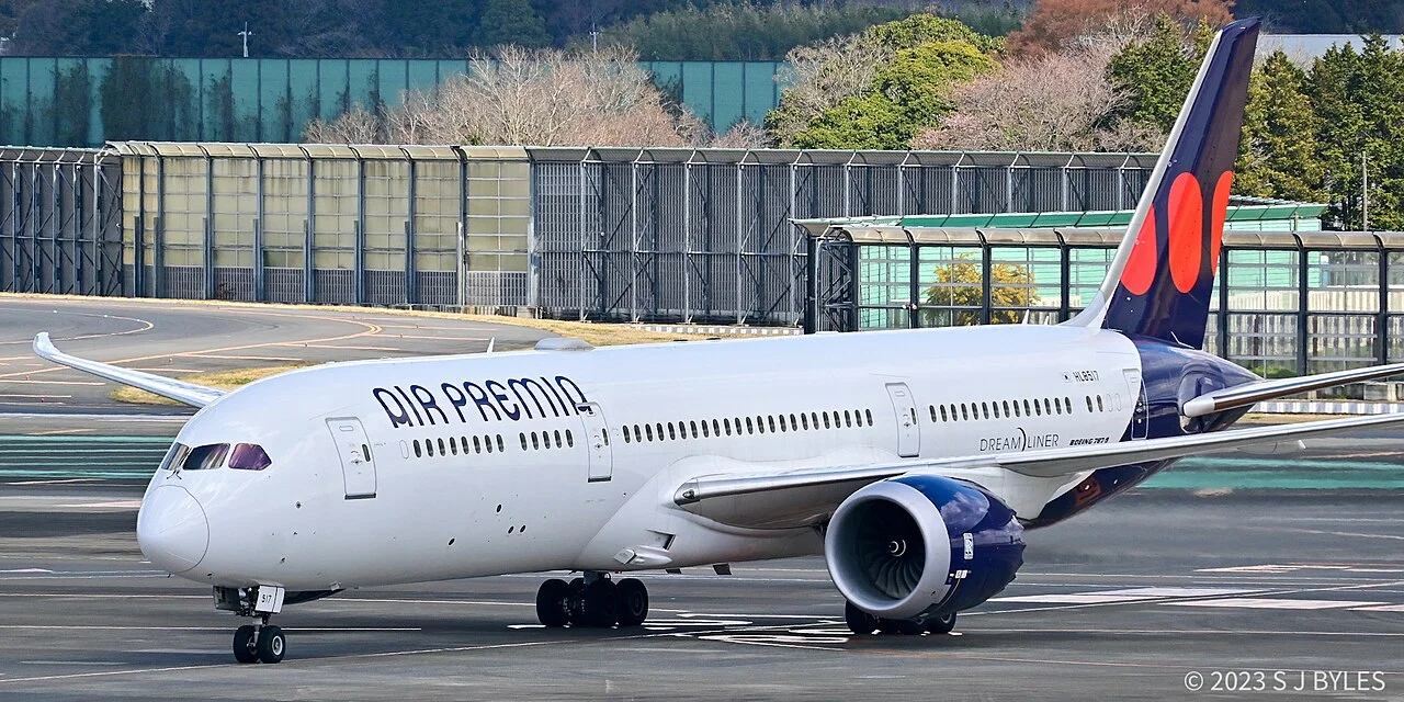 Air Premia Boeing 787-9; related aircraft photograph
