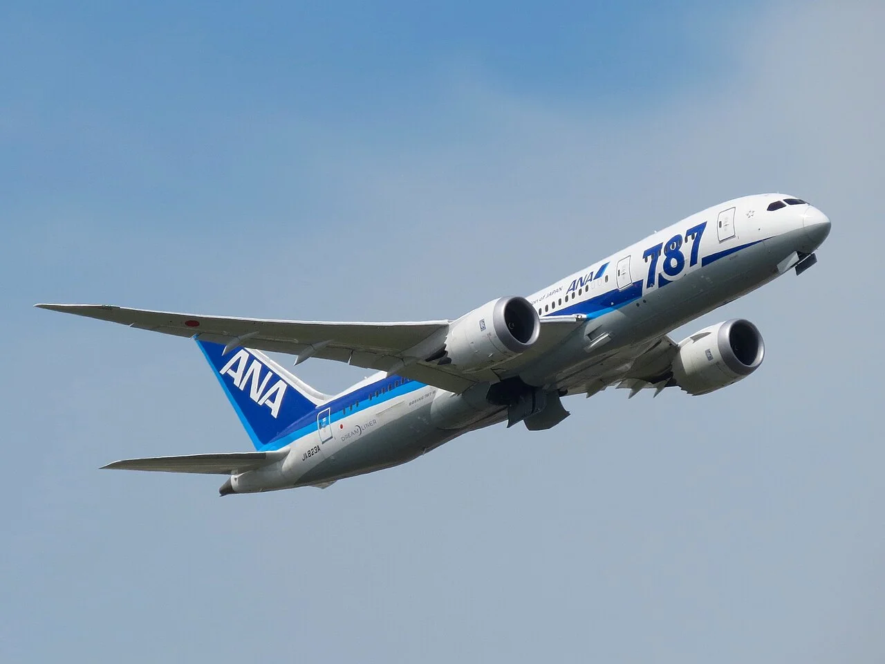 ANA Boeing 787-8; related aircraft photograph