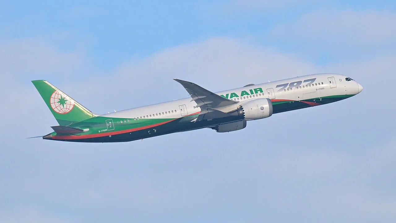 EVA Air Boeing 787-9; related aircraft photograph