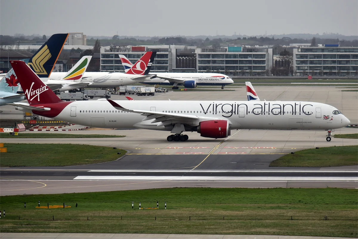 Virgin Atlantic Airbus A350-1000; related aircraft photograph