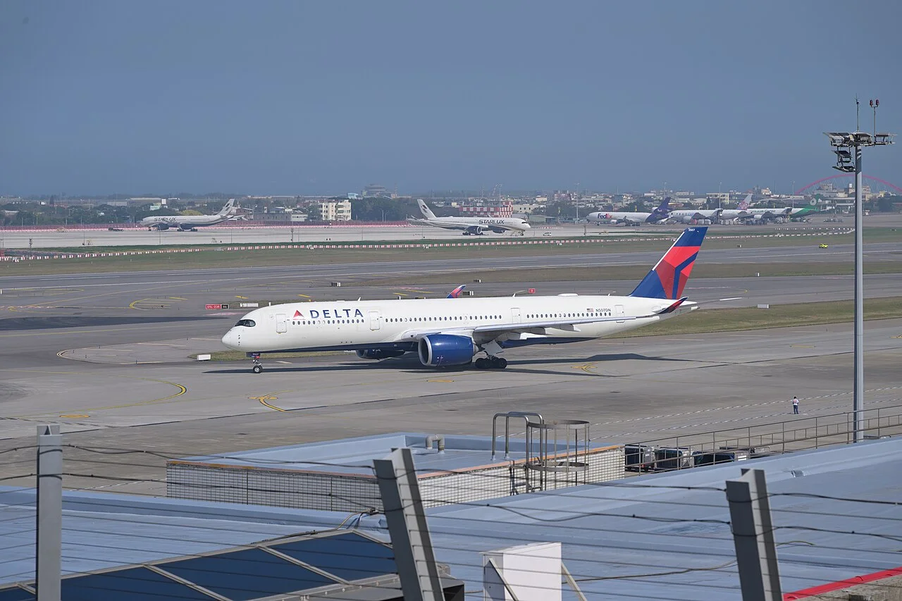 Delta Air Lines Airbus A350-900; related aircraft photograph
