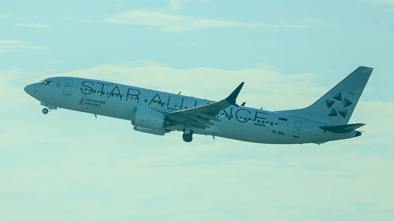 シンガポール航空のBoeing 737 MAX 8（関連する機体の写真）