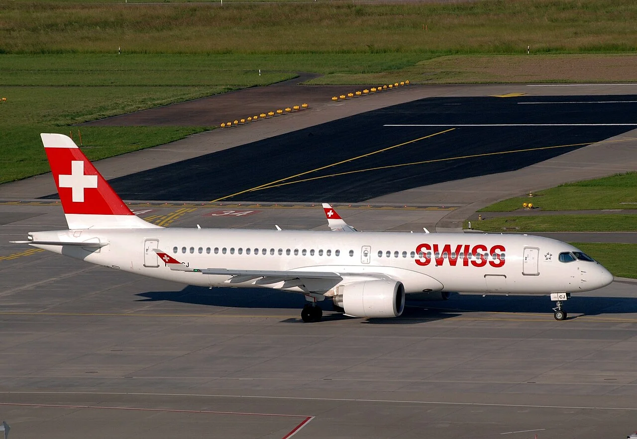 SWISS Airbus A220; related aircraft photograph