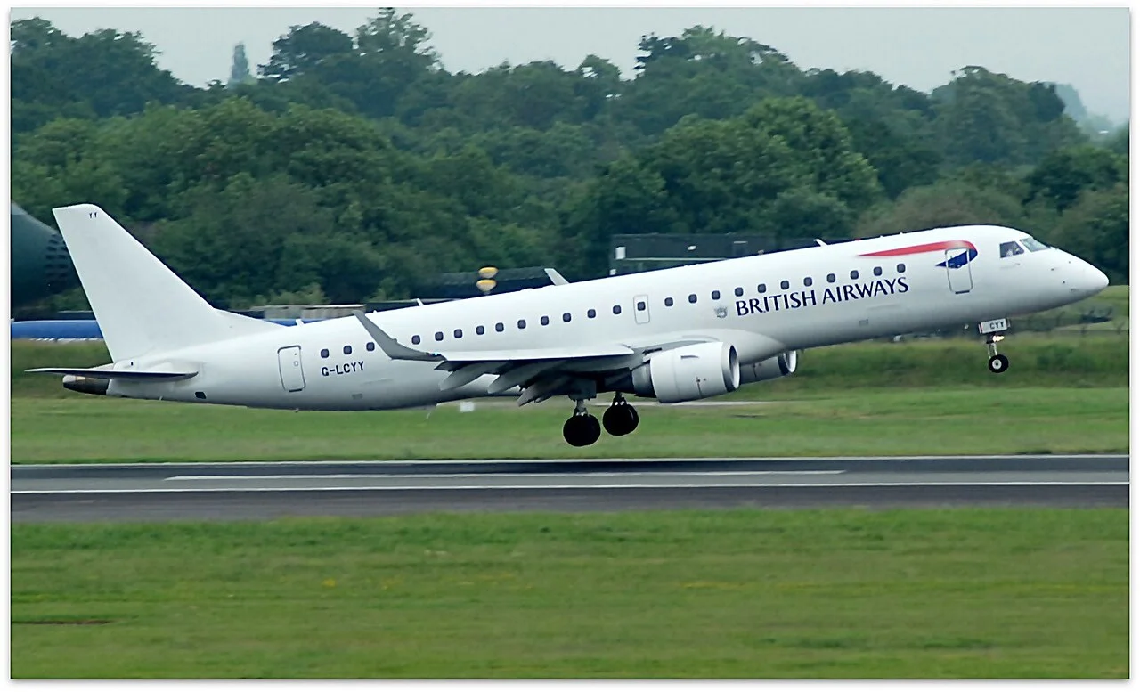 ブリティッシュ・エアウェイズのEmbraer E190（関連する機体の写真）
