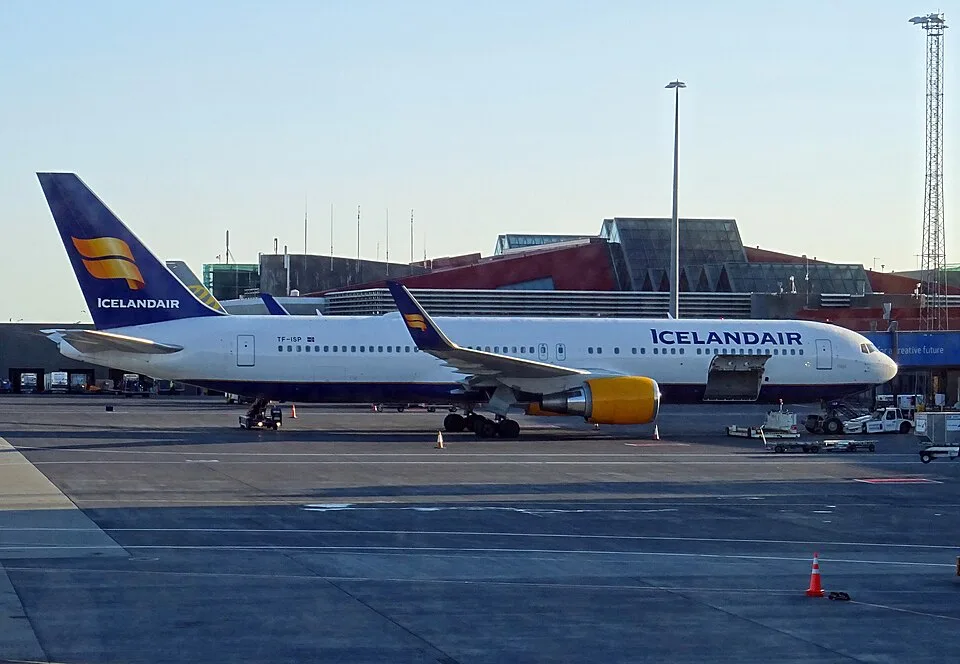 Icelandair Boeing 767 at Keflavik