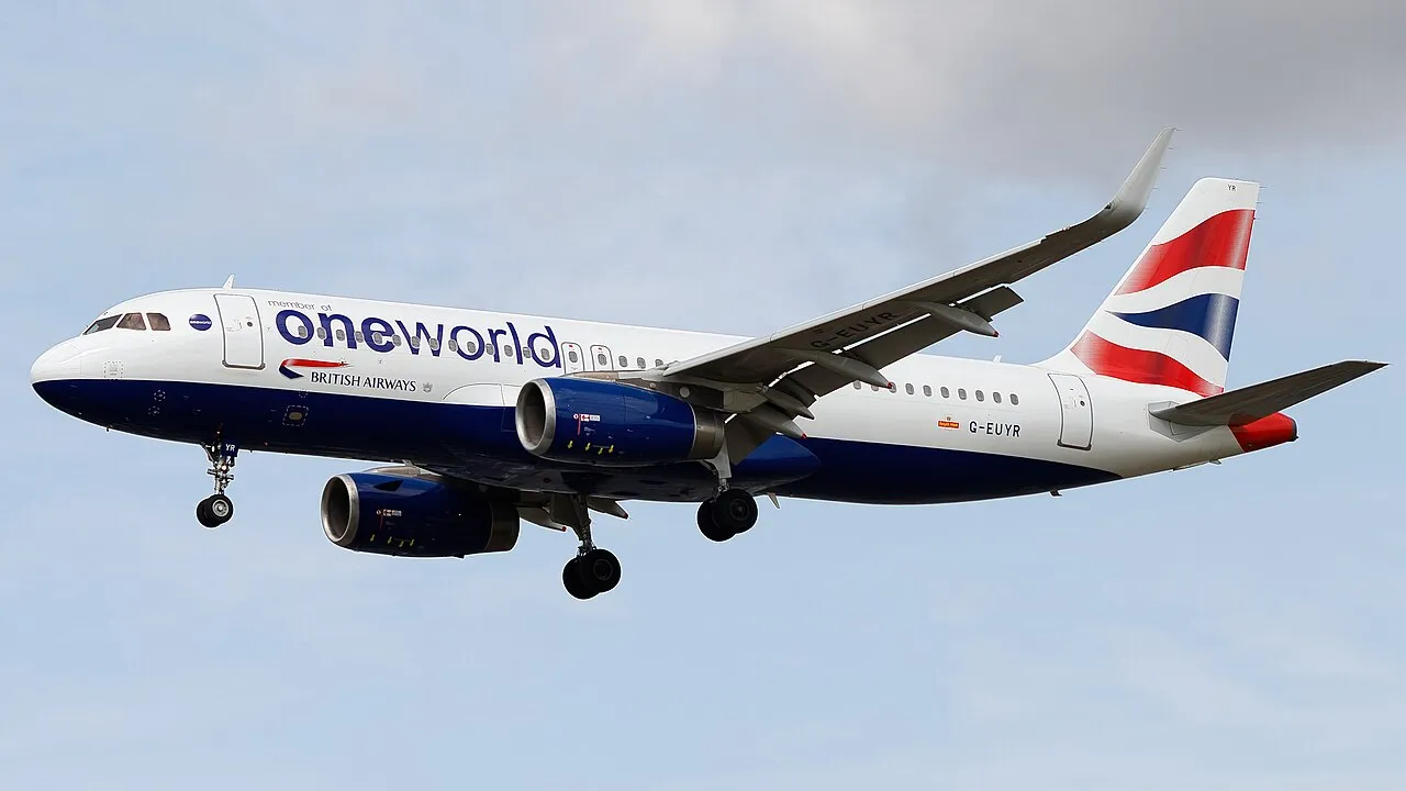 British Airways Airbus A320の機体参考写真