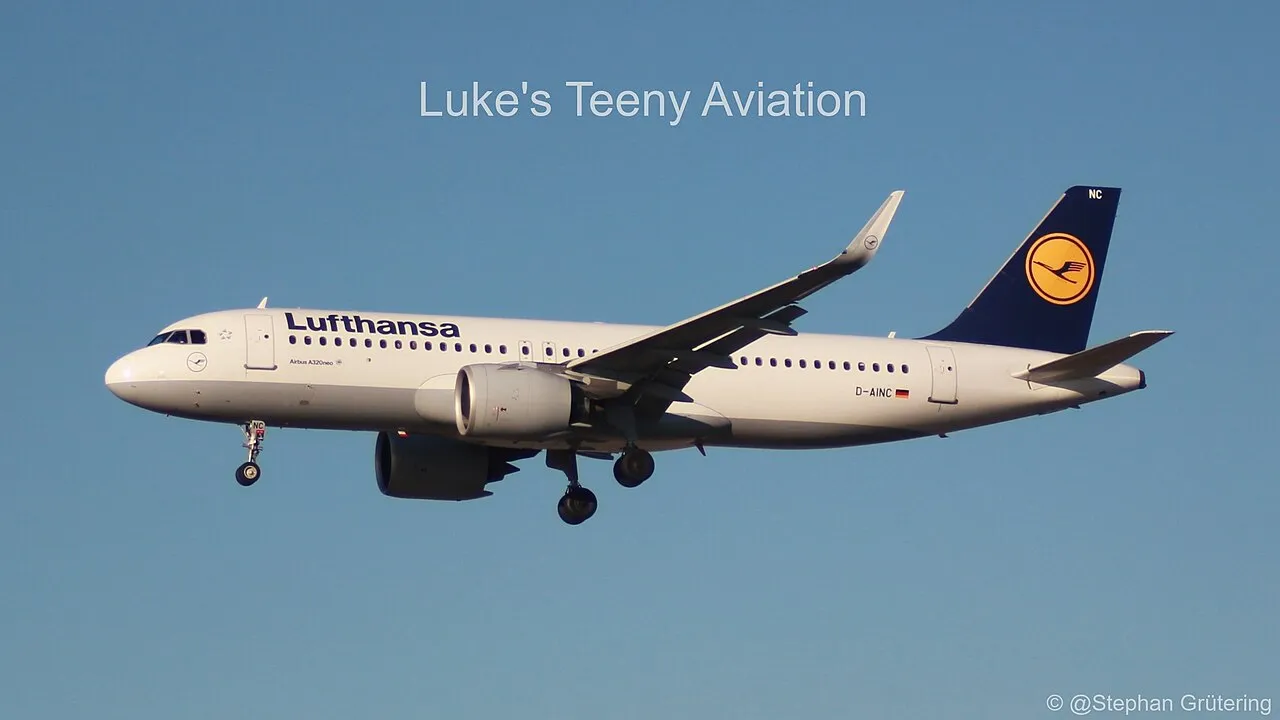 Lufthansa Airbus A320neoの機体参考写真