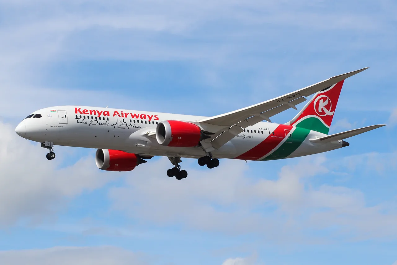 Kenya Airways Boeing 787; related aircraft photograph