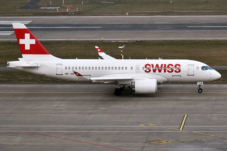 SWISS Airbus A220-100; related aircraft photograph