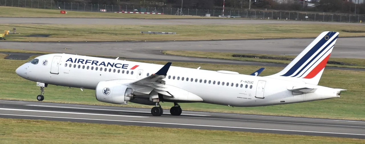 Air France Airbus A220; illustrative aircraft photograph