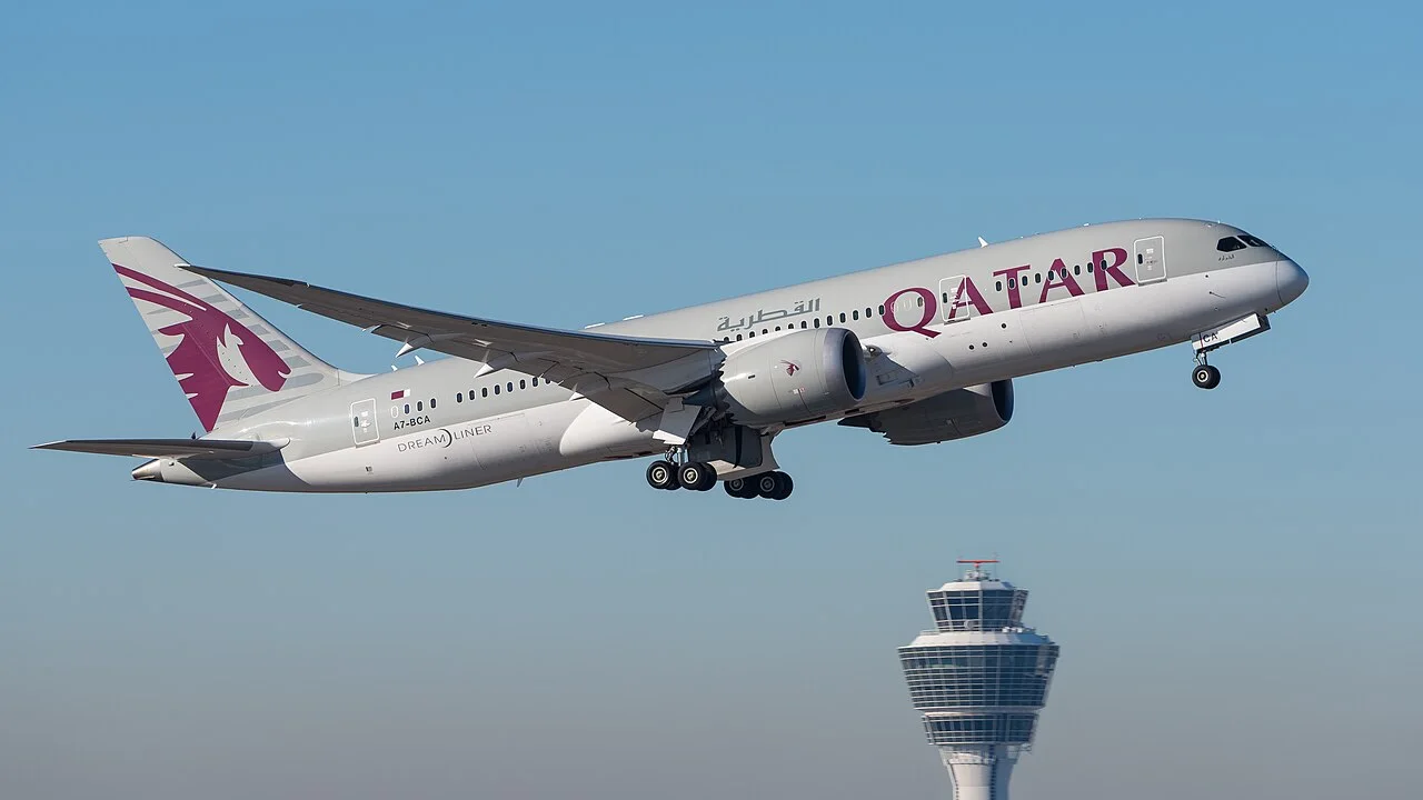 Qatar Airways Boeing 787-8; illustrative aircraft photograph