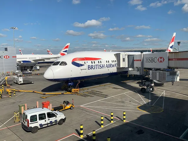British Airways Boeing 787-9 aircraft at Heathrow