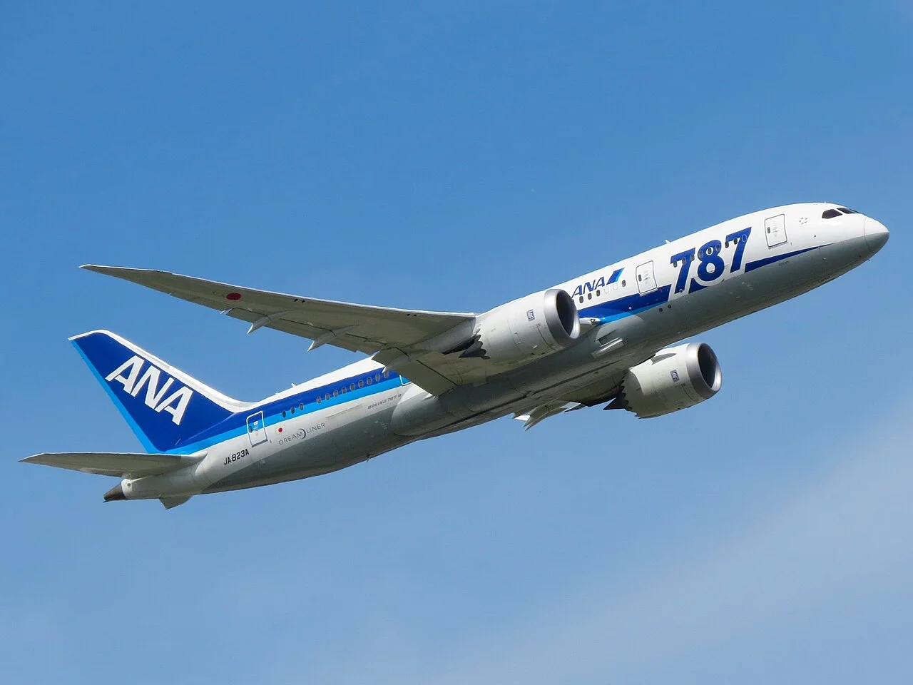 ANA Boeing 787-8の参考写真（紹介記事の搭乗便の写真ではありません）