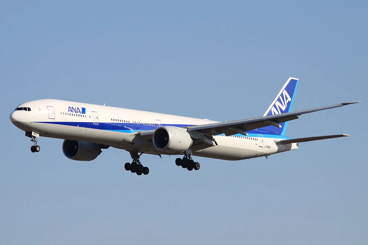 ANA Boeing 777-300ERの参考写真（紹介記事の搭乗便の写真ではありません）