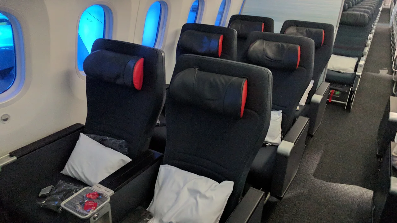 Air Canada Boeing 787 Premium Economy cabin; illustrative reference photograph, not the author’s flight