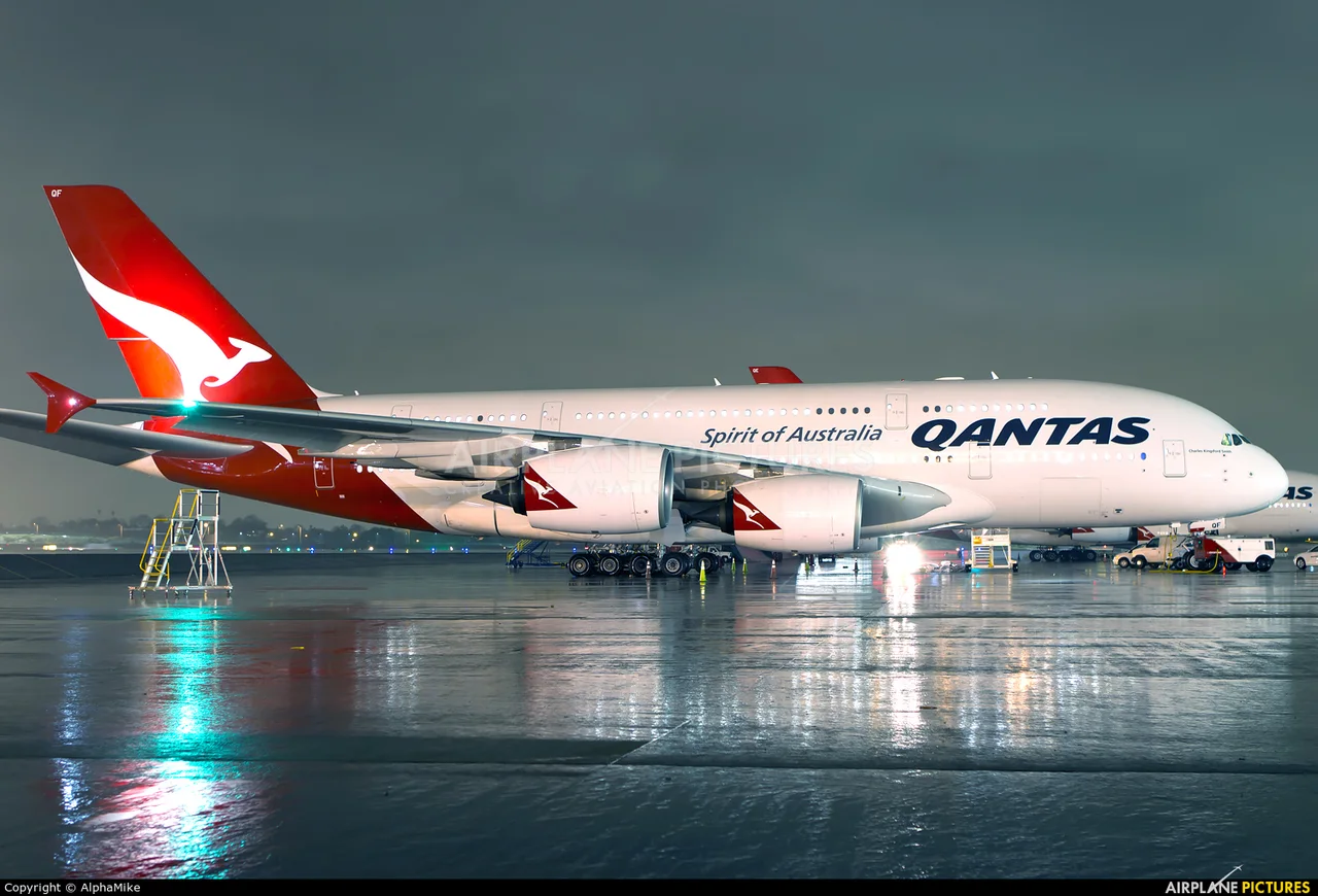 Qantas Airbus A380; illustrative reference photograph, not the author’s flight