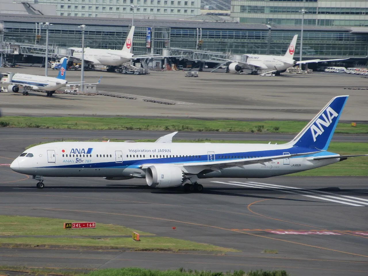 ANA Boeing 787-9の機体参考写真