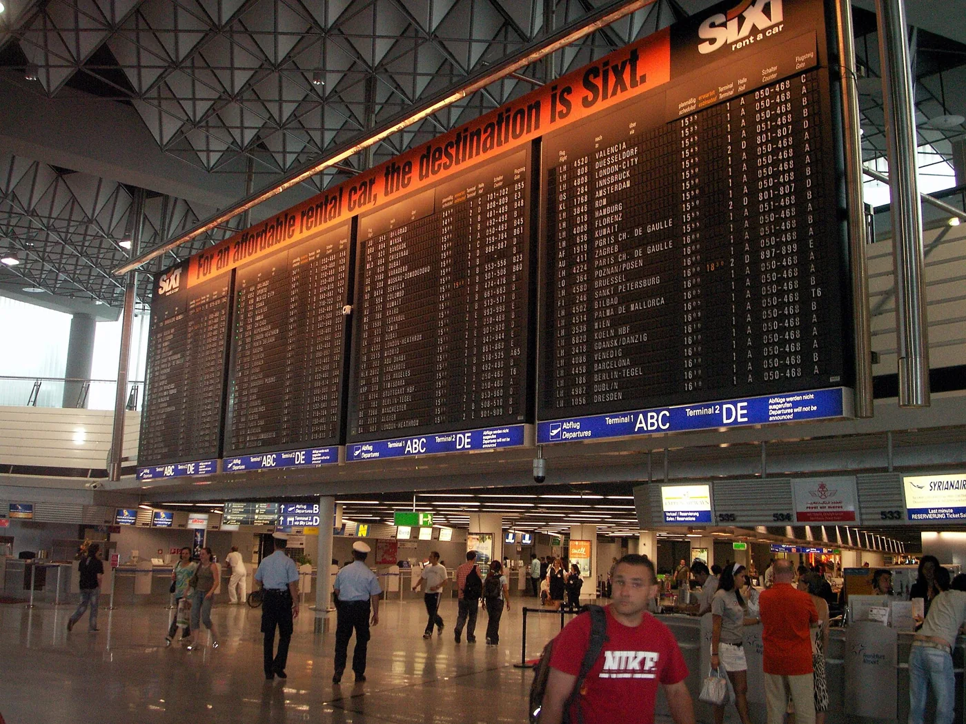 Frankfurt Airport · terminal interior