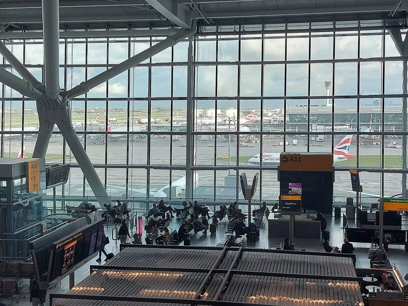 London Heathrow · terminal interior