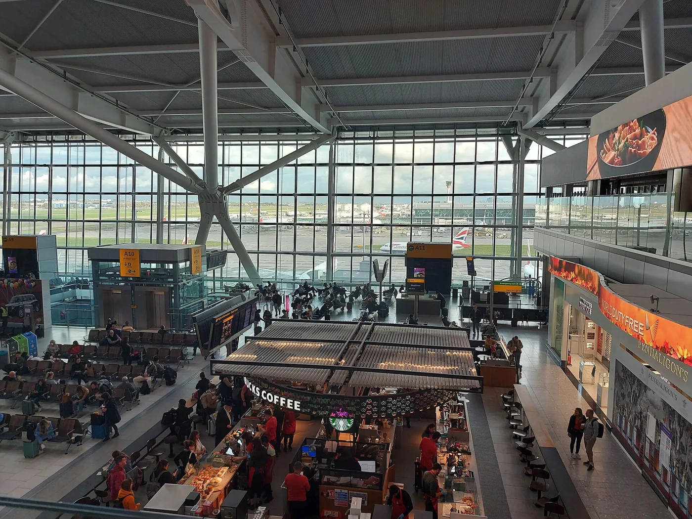 London Heathrow · terminal interior