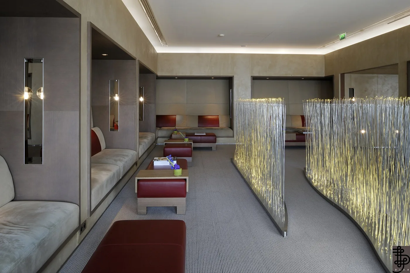 La Première Lounge, Paris CDG · lounge seating