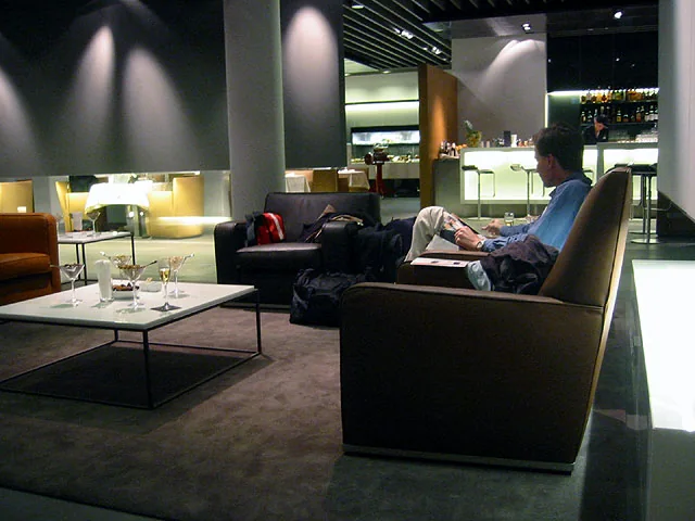 Lufthansa First Class Terminal · lounge seating